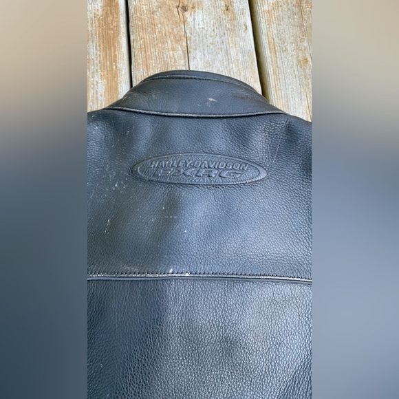 Harley Davidson FXRG Jacket size L Black Leather - Picture 12 of 14